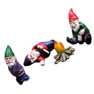 Garden Gnome Dwarf Gnomes Mini Figurine Figurines
