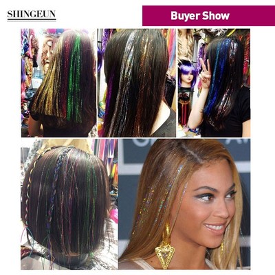 Nissi  Color Tinsel Hair Glitter Extension  Sparkle  Bling