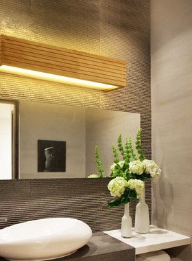 Wooden Bathroom Mirror light Hallway led Wall Lights lamp Be