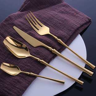 Cutlery Set Mrror Gold Cutlery Set Stanless Steel Dnnerwa