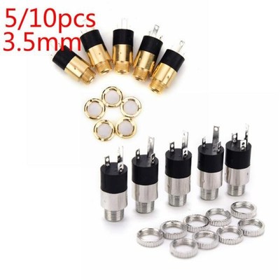 5/10pcs PJ392 Stereo Female Sockect Jack 3.5 Audio Headphone