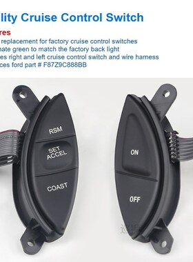 F87Z9C888BB For Ford Steering Wheel Cruise Control Switch Bu