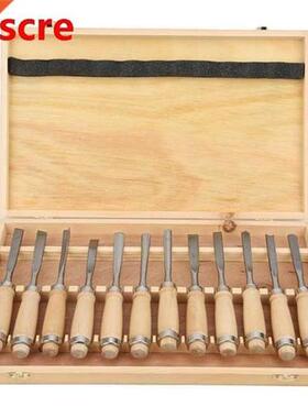 12Pcs Wood Carving Tools Set Engraving Knife Chisels Woodwor