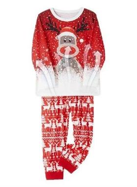 Christmas PJs For Family Skin Friendly Deer Printed PJs