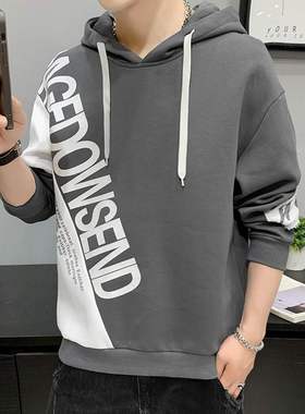 Hooded sweater men's spring and autumn fashion brand