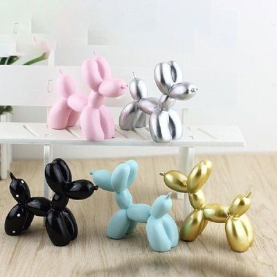 Creative Resin Balloon Dog Animal Figurine Art Sculpture