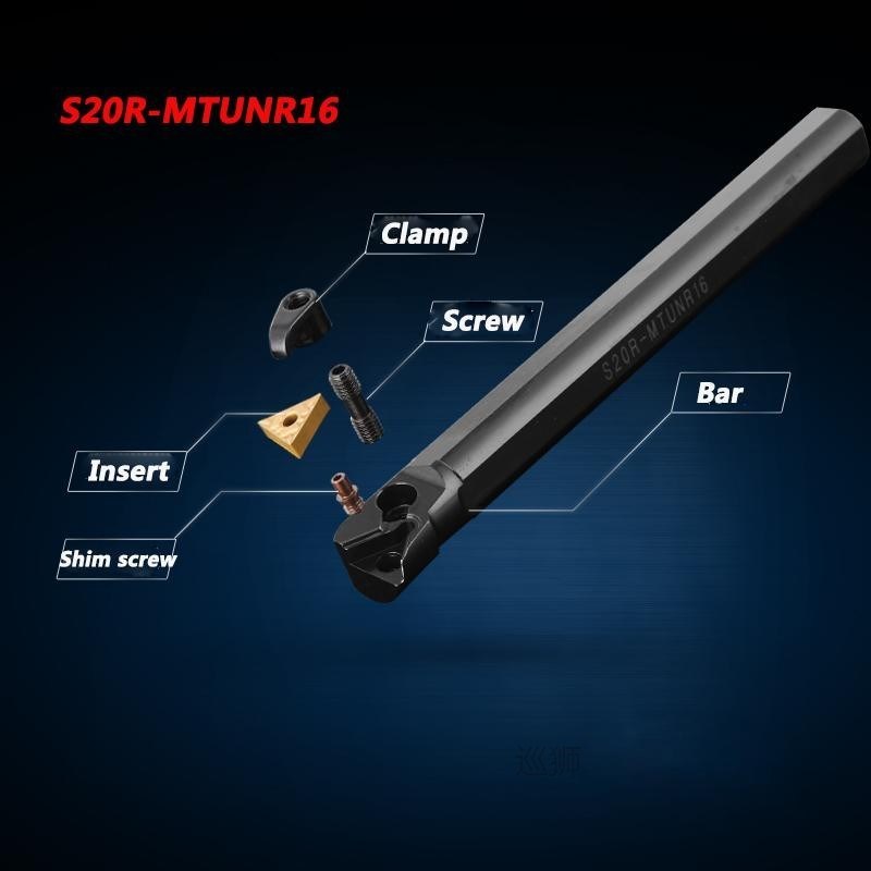 1PC S16Q S18Q S20R S25S MTUNR16 MTUNL16 CNC Lathe Cutting To