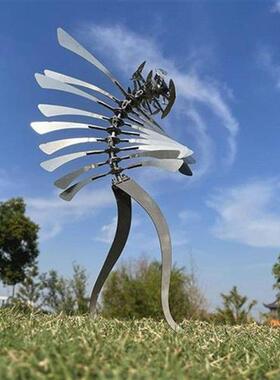 Unique And Magical Metal Rotating Windmill Humanoid Windmill