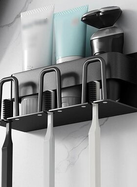 2/3/4 HooksToothbrush Holder Wall Mounted Razor Stand Toothp