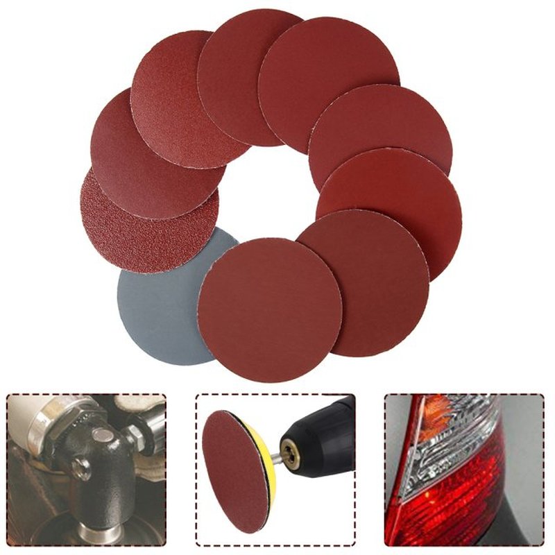 100pcs 3inch Sander Disc Sanding Discs 80-3000 Grit Paper wi