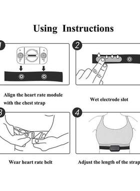 2Pcs Elastic Heart Rate Chest Strap Bands For Geonaute Wahoo
