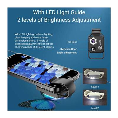 200X Portable Microscope Universal Mobilephone Microscope No