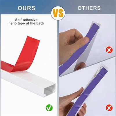 Cable Concealer Cable Trunking Kit ,Wall Cable Tidy Wire Cha