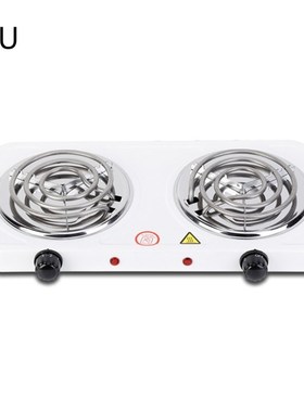 Portable Electric 2000W Mocha Pot Double Stove Hotplate Adj