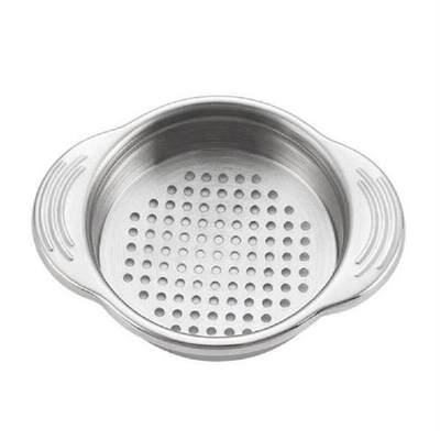 Stainless Steel Food Can Strainer Sieve Tuna Press Lid Oil