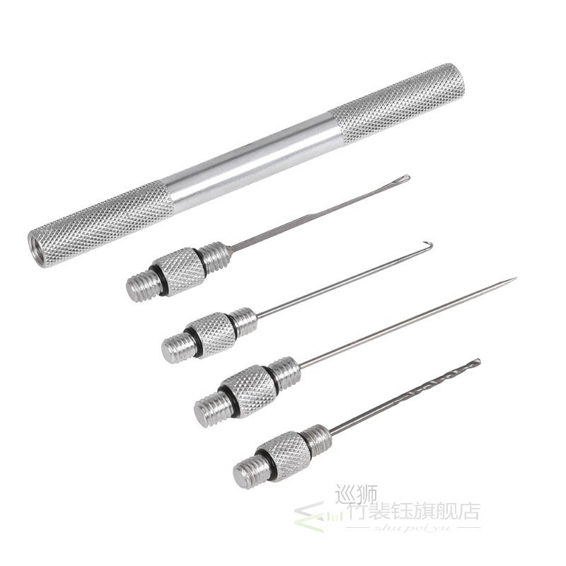 Lixada 5-in-1 Carp Fishing Rigging Bait Needle Kit Tool Set