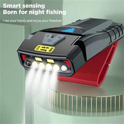 USB Night Running Headlamps Smart Induction 4LED Hiking