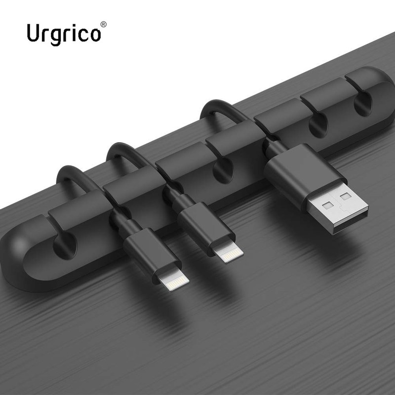 Silicone Cable Organizer  USB Cable Holder Flexible Cable Wi