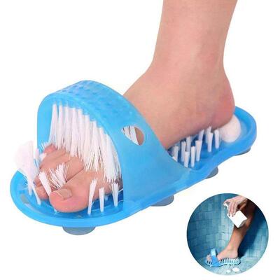 1pc 280x140x115mm Bathroom Massage Slippers Shower Scrubber