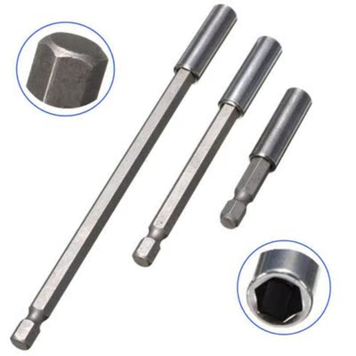 3pcs 60mm 100mm 150mm 1/4 Hex Quick Release Magnetic Screwd