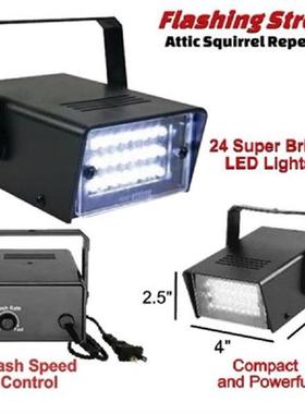 LED White Adjustable Speed DJ Disco Strobe Lights Remote