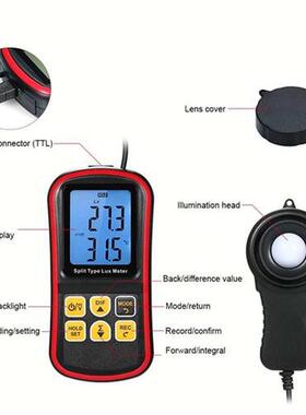 Digital Lux Meter BT Photometer Luxmeter Split Type LCD Hand