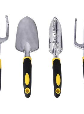 4PCS Garden Tool Set Gardening Trowel Fork Transplanter Cult