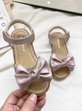 Girls' sandals 2022 new summer Korean princess shoes