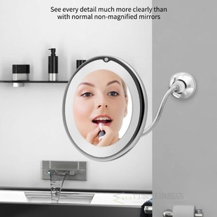 Led-Mirror Magnifying Light-Rotate with 10X Flexible