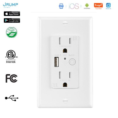 US Standard Samrt Socket Wall Power Dule Socket USB Quick c