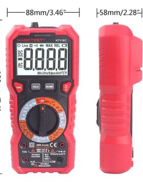 HT118 6000 Counts 1000V AC DC Digital Multimeter NCV Multime