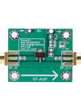 RF Amplifier Module Low Noise Gain 20dB 50-6000MHz RF WideBa
