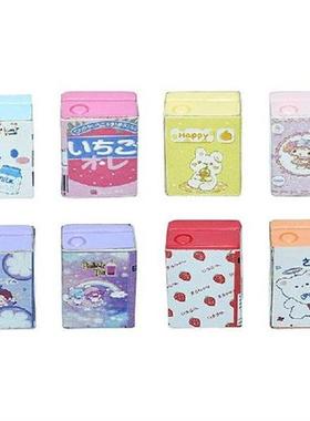 10pcs Dollhouse Miniture Milk Box Drink Bottle Kitchen