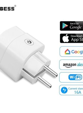 Aubess 16A Eu Smart Wifi Stekker Met Power Monitor Smart Hom