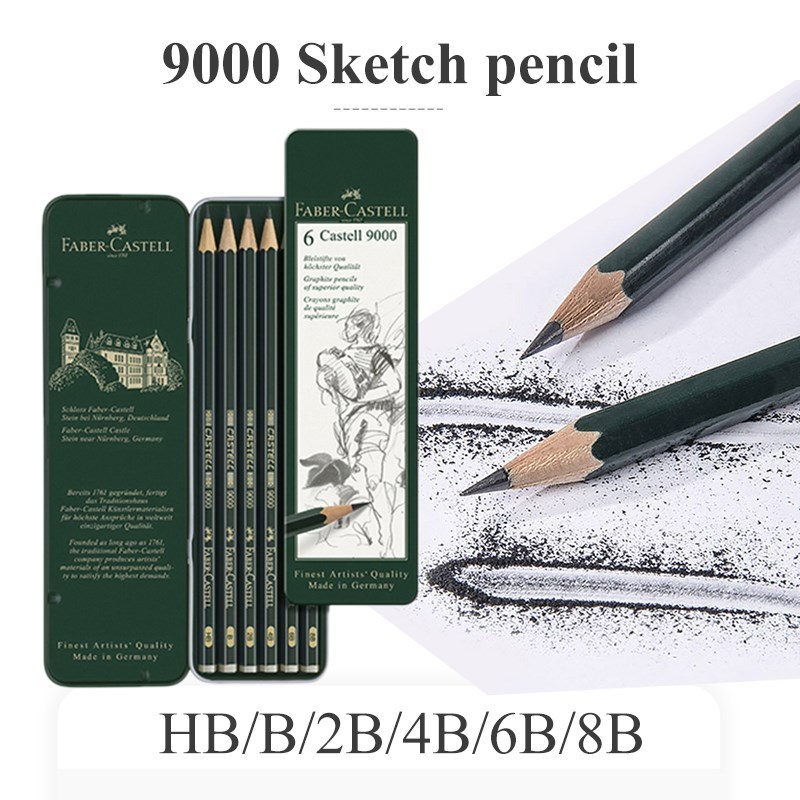 FABER CASTELL Professional Sketch Pencil 6pcs HB/B/2B/4B/6B
