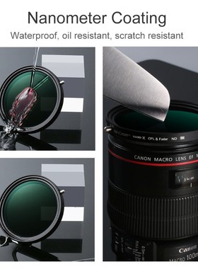 2in1 Fader Variable ND Filter CPL Circular Polarizing Filter