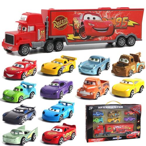 7Pcs/set Cars  Pixar Cars 3 Lightning McQueen Mater Somkey M