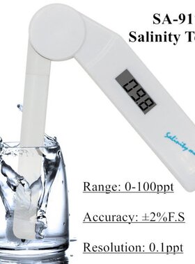 SA-917 Salinity Meter Foldable 0-100ppt Salinometer LCD Sali