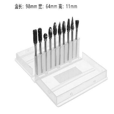 10pcs grinding head of 3*5mm carbide rotary burrs tungsten
