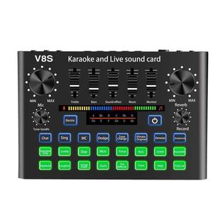 V8S Phone Sound Card Set Bluetooth Microphone Live Broadcast