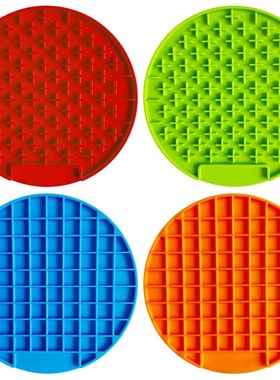Pet Lick Pad Slower Feeder Pad Cats Dog Licky Mat Silicone F