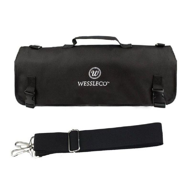 Promotion! WESSLECO Knife Bag Nylon Chef Roll Bag With 8