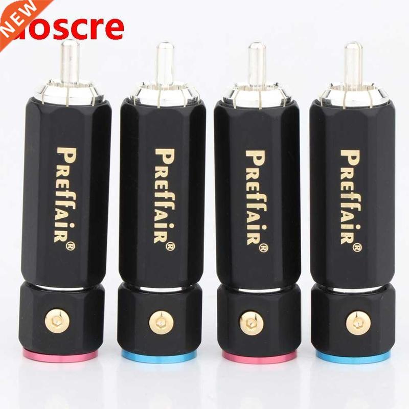 Preffair R1736 Silver Plated audio RCA connectors plug for A