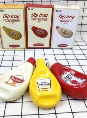 Creative Dish Plate Extruded Plate Tomato Bottle Shape Sauce