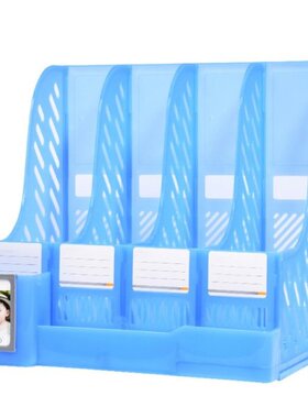 Tabletop File Organizer Holder with Lable Window for School