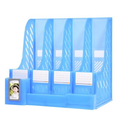 Tabletop File Organizer Holder with Lable Window for School