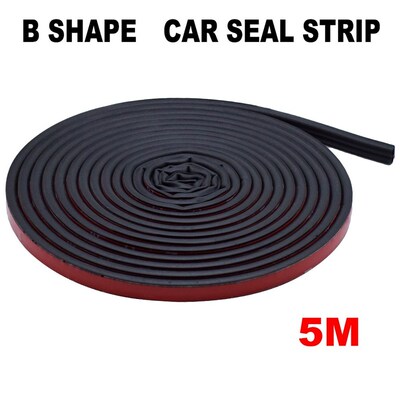 5M Car Door Edge Weatherstrip Sound Insulation Noise Prevent