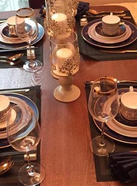 Luxury Tableware Set Gold Knife Fork Spoon Dinnerware Set