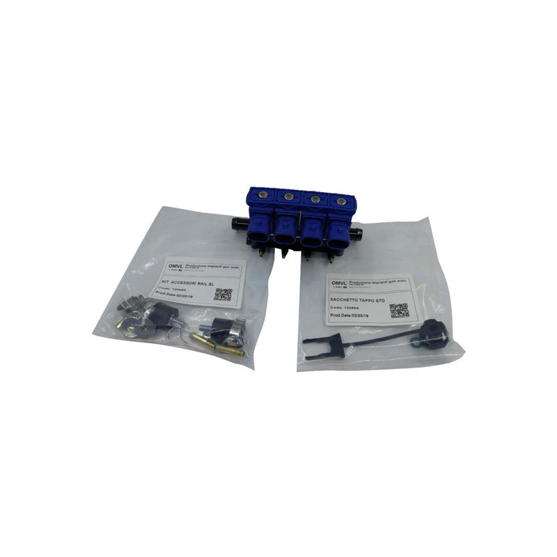 2Ω CNG LPG Injector Rail OMVL REG 4CYL Injectors Rail