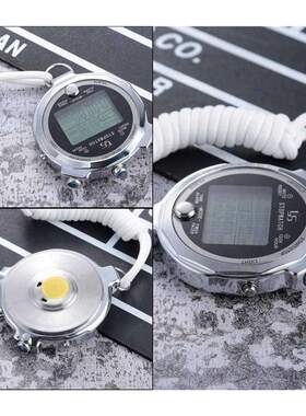 YS Stopwatch Metal Stopwatch Timer with Backlit Multi Lap Me